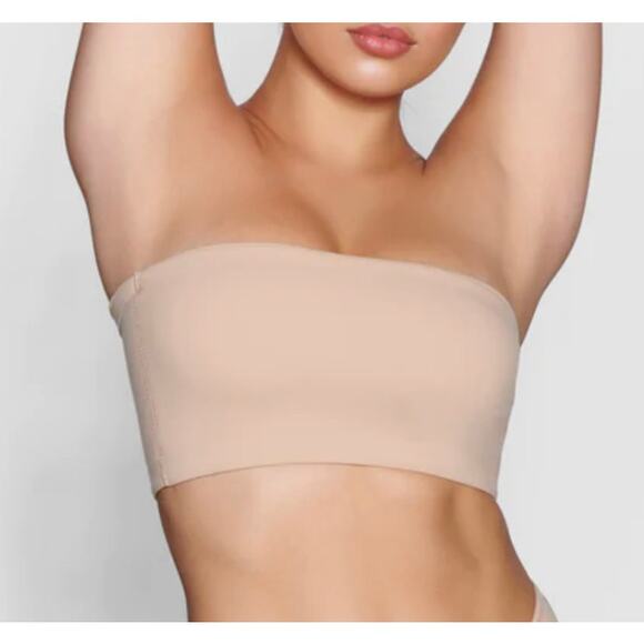 SKIMS Clay Fits Everybody Strapless Bandeau Bra size XXS NEW - Picture 1 of 8